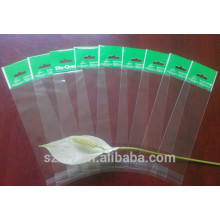 Clear OPP plastic bag with header and punch hanging hole